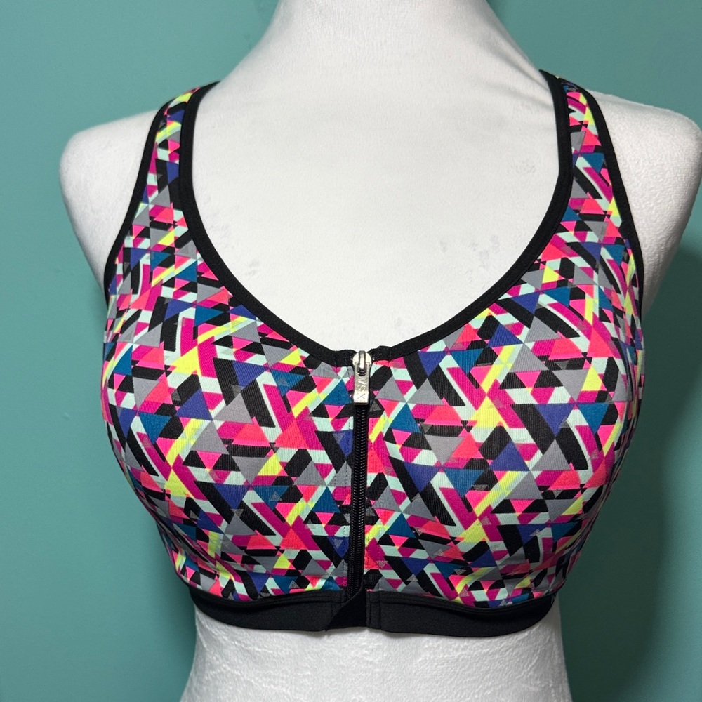 VSX Multicolor Geometric Sports Bra